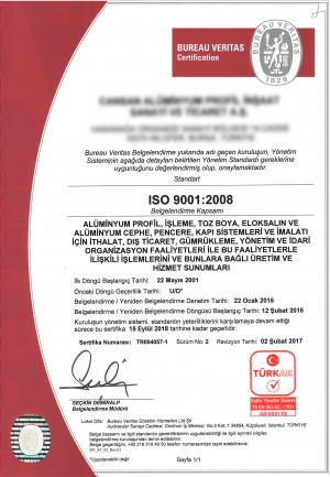 Supplier Quality Certificates