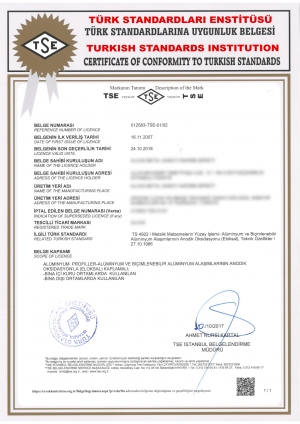 Supplier Quality Certificates