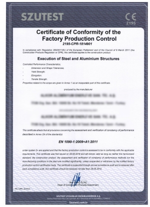 Supplier Quality Certificates