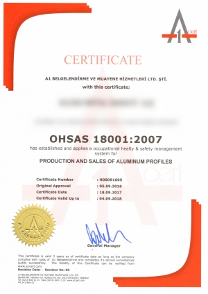 Supplier Quality Certificates